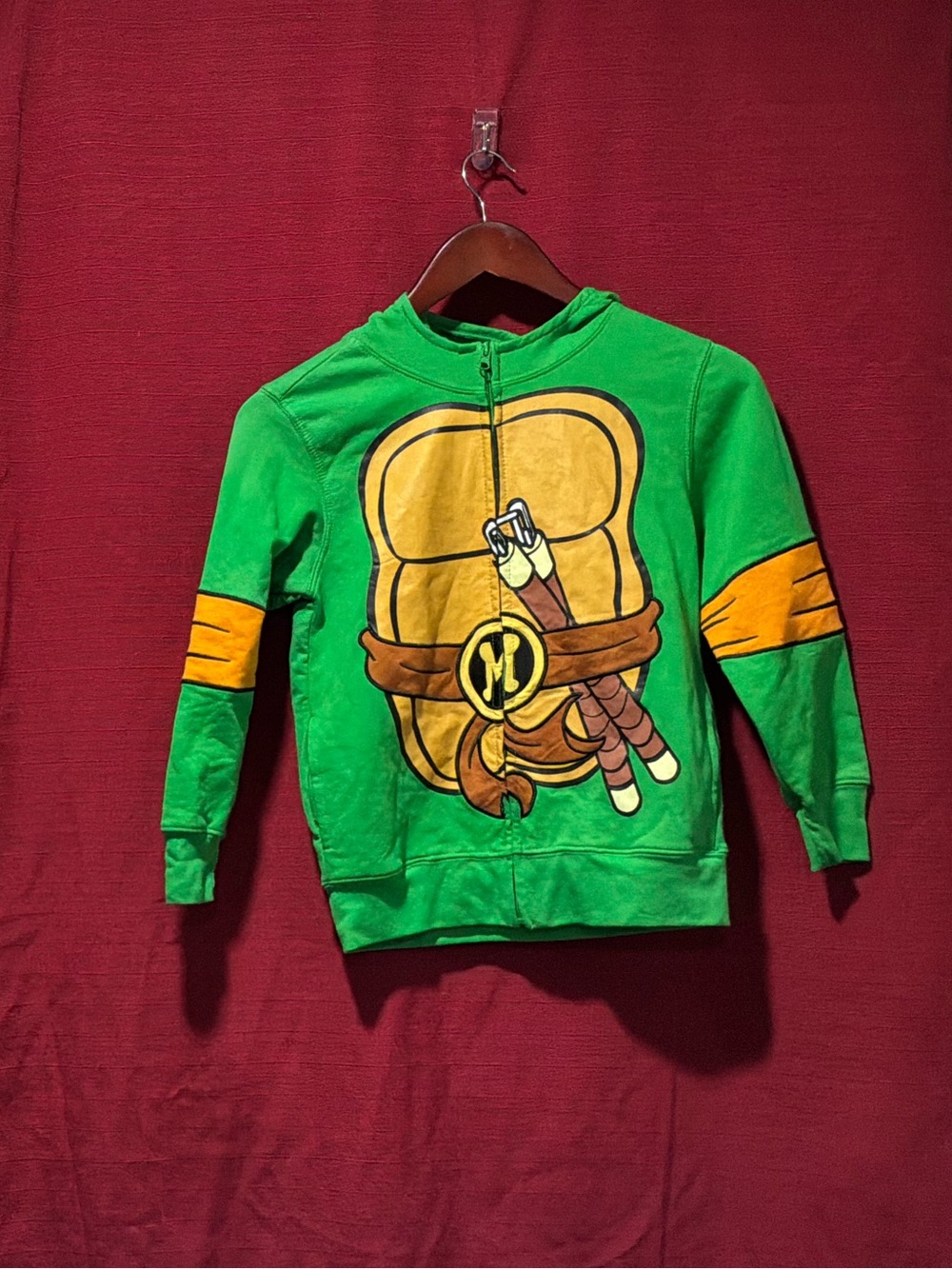 Nickelodeon Green & Yellow Ninja Turtle Zip Hoodie